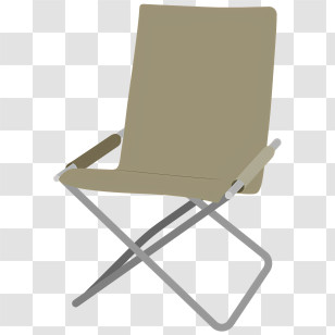 Folding Chair - Folding Chair With Minimalist Design Transparent PNG