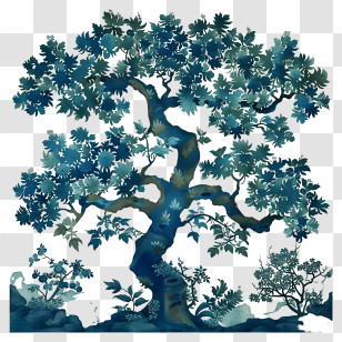 Architecture Tree - Artistic Tree Illustration Depicting Nature Transparent PNG