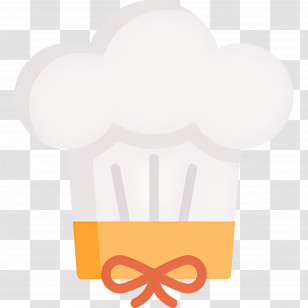 Chef Hat - Chef Hat With Bow Illustration Transparent PNG