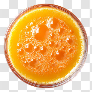 Juice Top View - Top View Of Fresh Orange Juice Transparent PNG