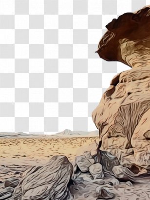 Landscape Desert Fictional Character Rock Wood - Drawing - Sand Transparent PNG