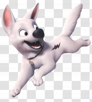 Bolt - Happy Jumping Dog Transparent PNG
