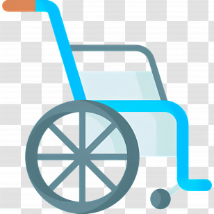 Wheelchair - Blue Wheelchair Icon Transparent PNG