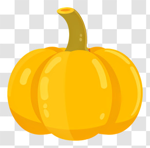 Yellow Pumpkin - Yellow Pumpkin For Fall And Halloween Transparent PNG