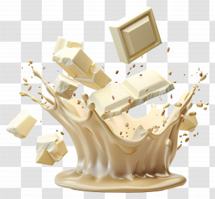 White Chocolate - White Chocolate Splash Transparent PNG