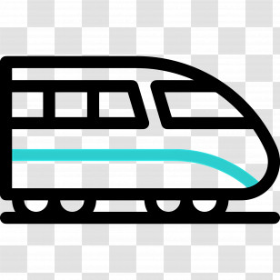Train - High-Speed Train Illustration Transparent PNG