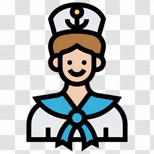 Ship Crew - Cartoon Sailor In Uniform Transparent PNG