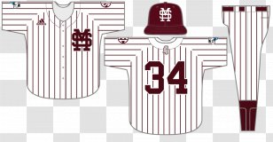 Jersey Mississippi State Bulldogs Baseball Football Dudy Noble Field, Polkâ€“DeMent Stadium Uniform - Hail Transparent PNG