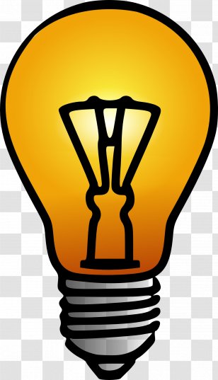 Incandescent Light Bulb Lamp Clip Art - Images Of Bulbs Transparent PNG