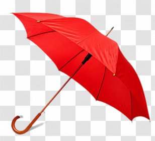 red rain umbrellas