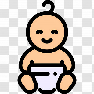 Baby Boy - Smiling Baby In Diaper Transparent PNG