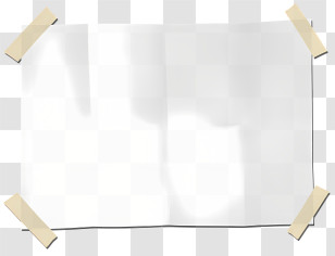 Background - Blank White Paper Taped To A Surface For Notes Transparent PNG