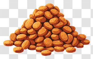 Dog Food - Pile Of Cookies Illustration Transparent PNG
