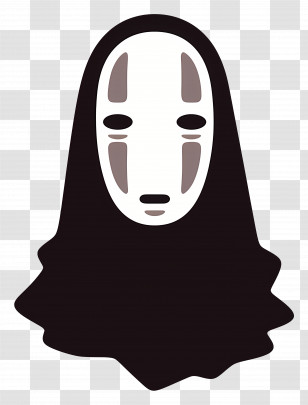 No Face - No-Face Mask Cartoon Illustration Transparent PNG