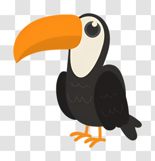 Bird Parrot - Cartoon Toucan With Large Beak Transparent PNG