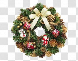 Wreath Christmas Ornament New Year Crown - Interieur Transparent PNG