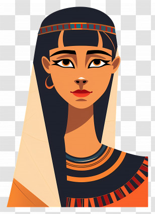 Egyptian Woman - Cartoon Egyptian Woman Illustration Transparent PNG