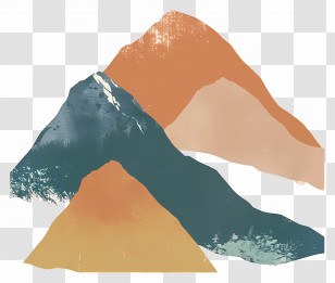 Mountains Silhouette - Beautiful Mountain Landscape Transparent PNG