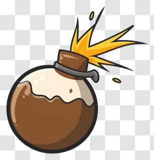 Bomb - Cartoon Bomb With Explosion Transparent PNG
