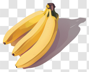Bananas - Cluster Of Yellow Bananas Transparent PNG