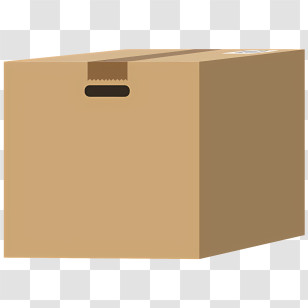 Brown Cardboard Box - Cardboard Box For Packaging And Storage Transparent PNG