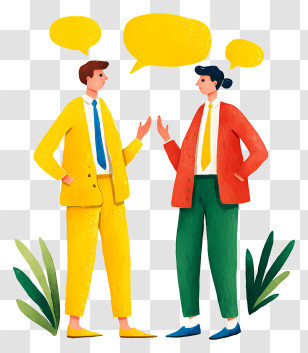 Business People Doing Discussion - People Engaged In Conversation Transparent PNG