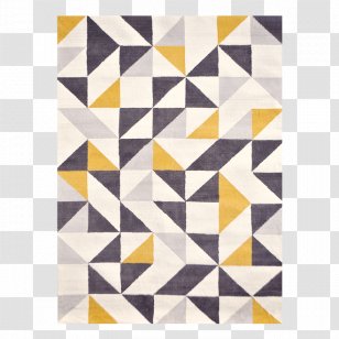 Carpet Yellow Geometry å¹¾ä½•å­¦æ¨¡æ§˜ Triangle - Furniture Transparent PNG