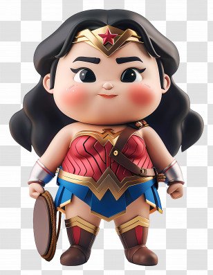 3d Cartoon - Cute Superhero Action Figure Transparent PNG