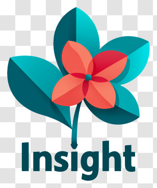 Insight Logo - Modern Floral Insight Logo Transparent PNG