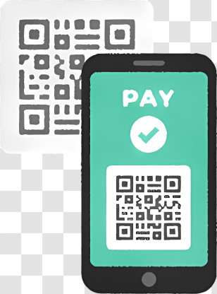 Cartoon - Mobile Payment With QR Code Transparent PNG