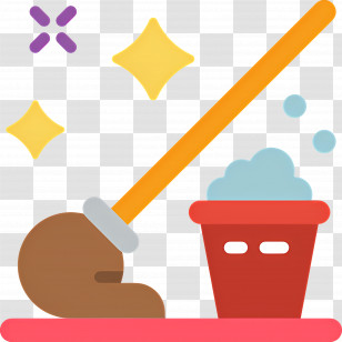 Cleaning Mop - Cleaning Tools With Mop And Bucket Transparent PNG