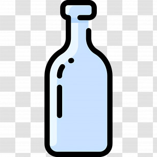 Water Bottle - Clear Glass Bottle Transparent PNG
