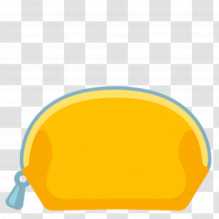 Clutch Bag Emoji - Yellow Pouch Illustration Transparent PNG