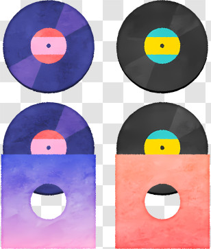 Icon - Vinyl Records Collection Transparent PNG