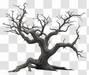Old Dead Tree - Dead Tree Illustration Transparent PNG