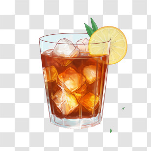 Ice Tea
 - Refreshing Iced Tea With Lemon Slice Transparent PNG