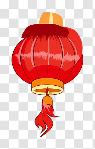 Red Lantern - Red Chinese Lantern For Traditional Celebrations Transparent PNG