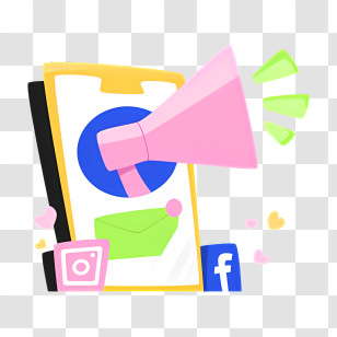 Health - Social Media Promotion On Smartphone Transparent PNG