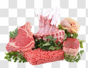 Raw Meat Food Butcher Poultry - Cartoon Transparent PNG