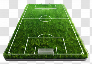 Soccer Field - Soccer Field With Marked Lines Transparent PNG