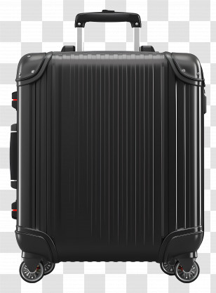 Suitcase - Black Rolling Suitcase For Travel Transparent PNG