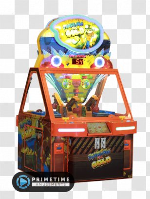 Gold Panning Arcade Game Universal Space Video - Pacmania Transparent PNG