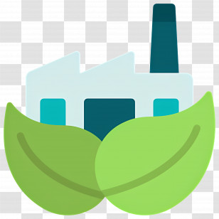 Sustainability - Eco-Friendly Factory Illustration With Sustainability Focus Transparent PNG