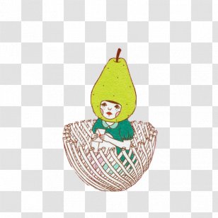 Pear Woman Gratis - Watercolor - Hand-painted Transparent PNG
