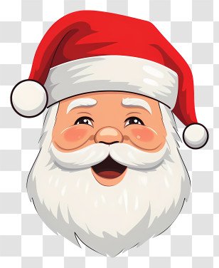Santa Claus - Santa Claus Face Illustration Transparent PNG