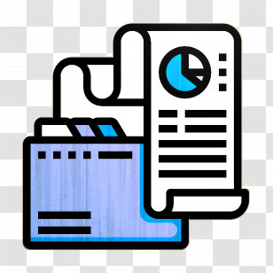 Files And Folders Icon Analysis Icon Fintech Icon Transparent PNG