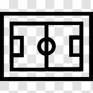 Sport Football Pitch Stadium - Black And White - Sports Field Transparent PNG