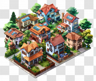 Real Estate - Charming Residential Neighborhood Transparent PNG