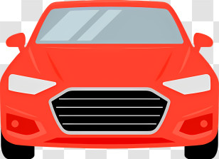 Cartoon - Modern Red Car Transparent PNG