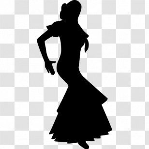Vector Graphics Flamenco Dance Clip Art - Dress - Chick Silhouette Free Transparent PNG